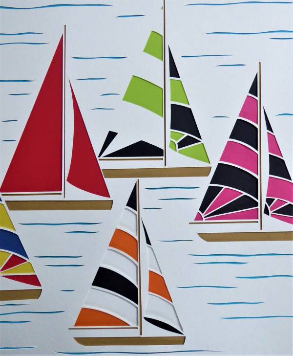 - a , Paper Sculpture by Debs Martin, measuring 38 x 31 cm (H x W) framed at 58 x 50 cm £295